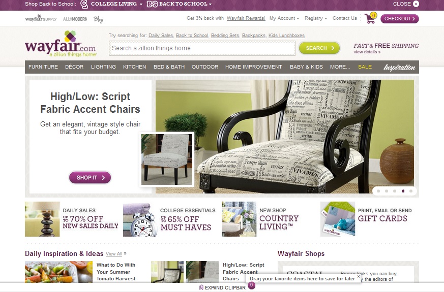 Lessons from Wayfair.com