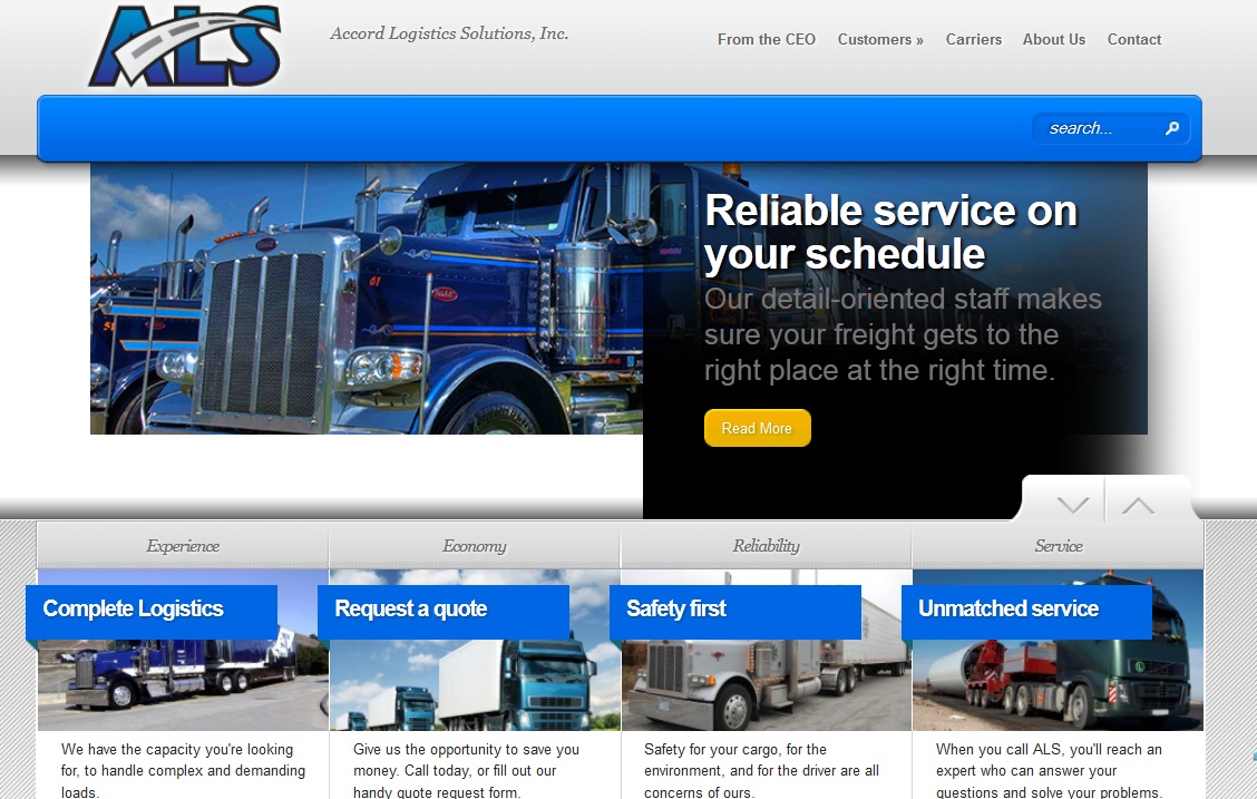 Website Relaunch: Logistics Company