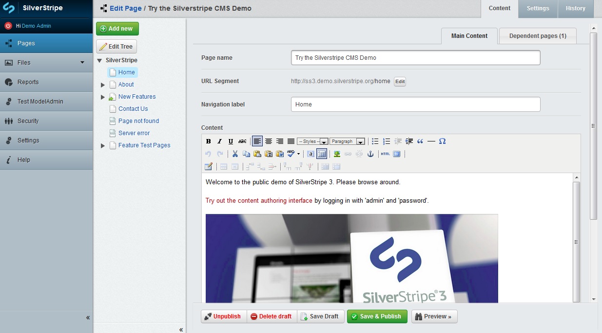 SilverStripe CMS