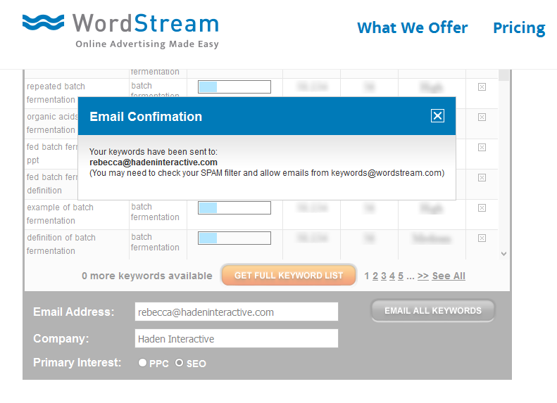 keyword tool
