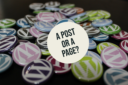 A Post or a Page?