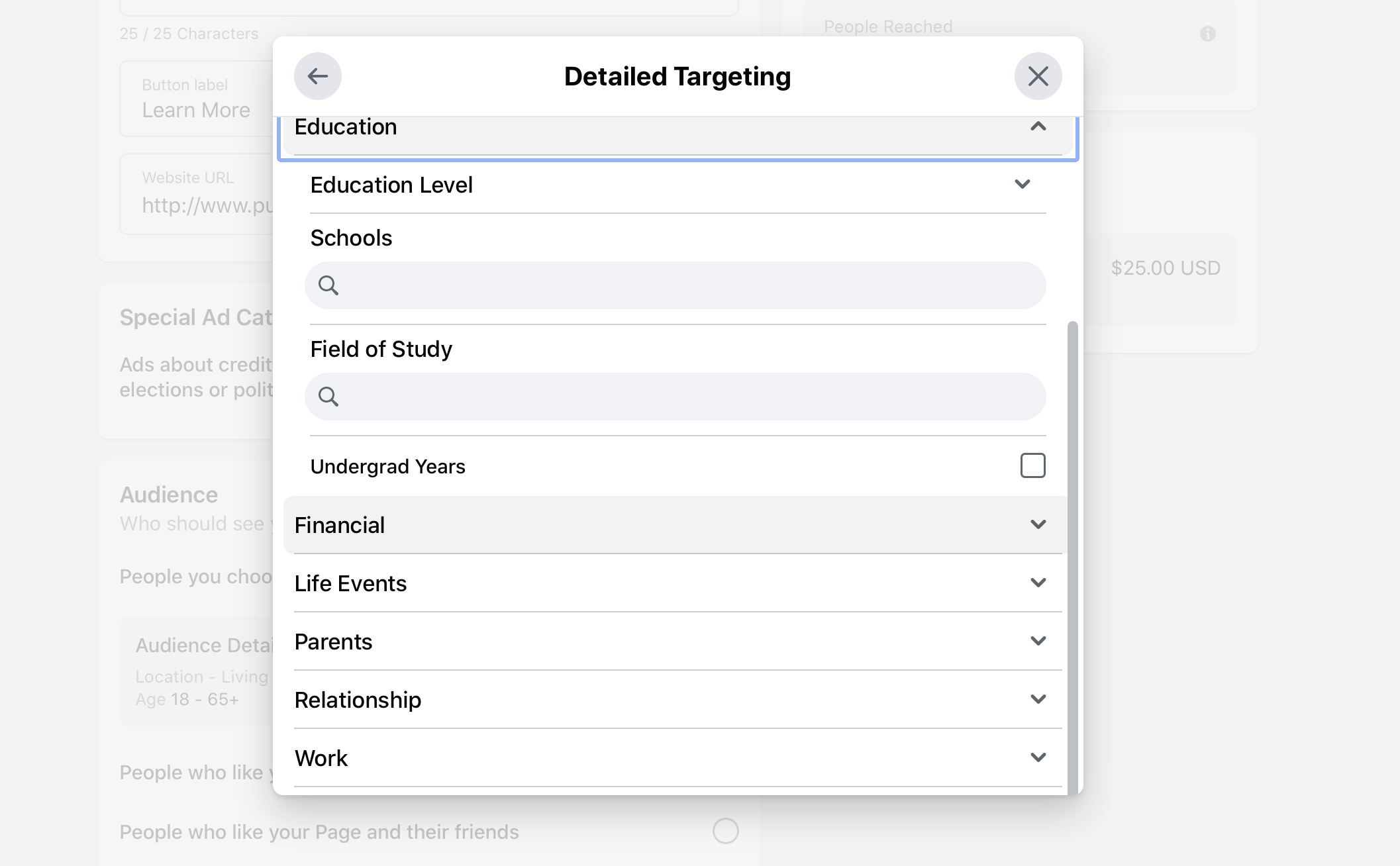 Facebook Ads: Detailed Targeting