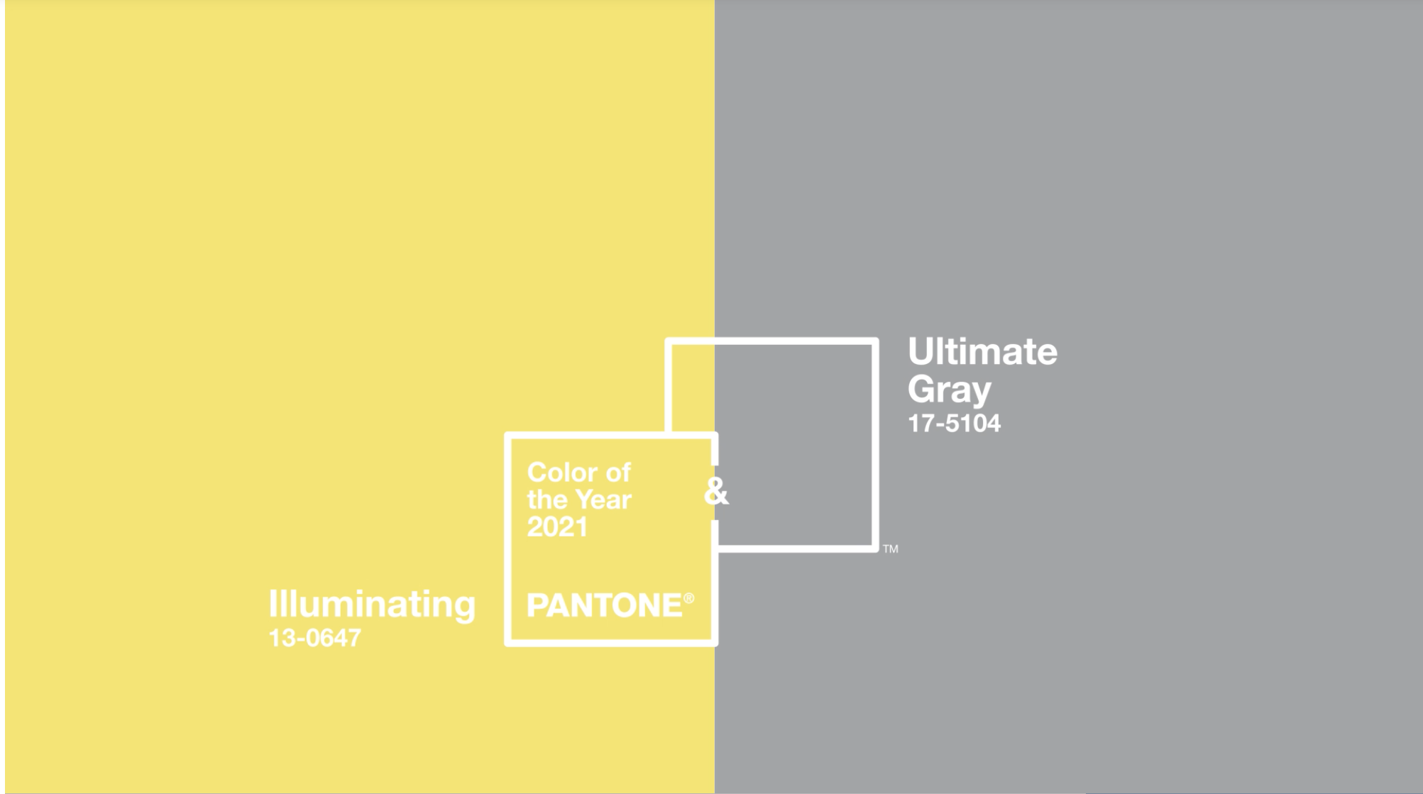 Pantone Colors of the Year 2021