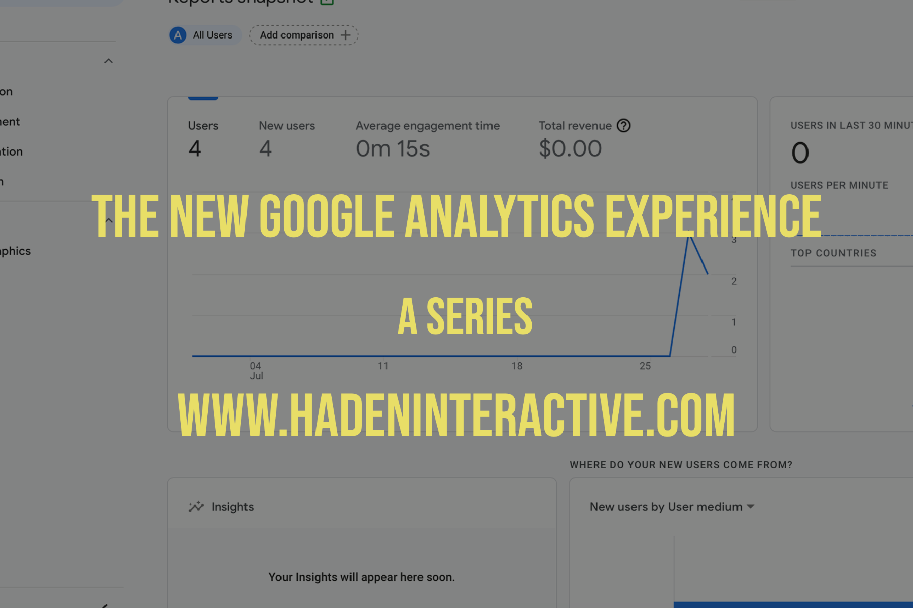 New Google Analytics Experience