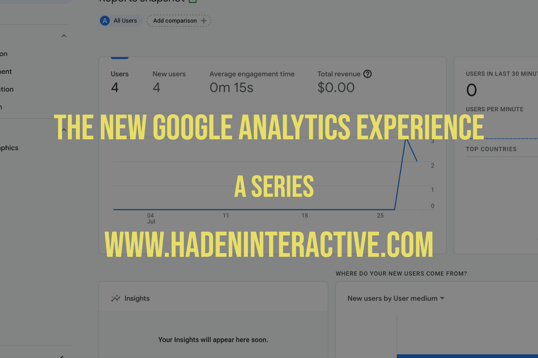 The New Google Analytics Experience